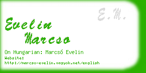 evelin marcso business card