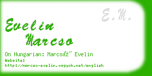 evelin marcso business card